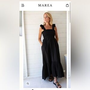 Marea Black Sleeveless Maxi Dress